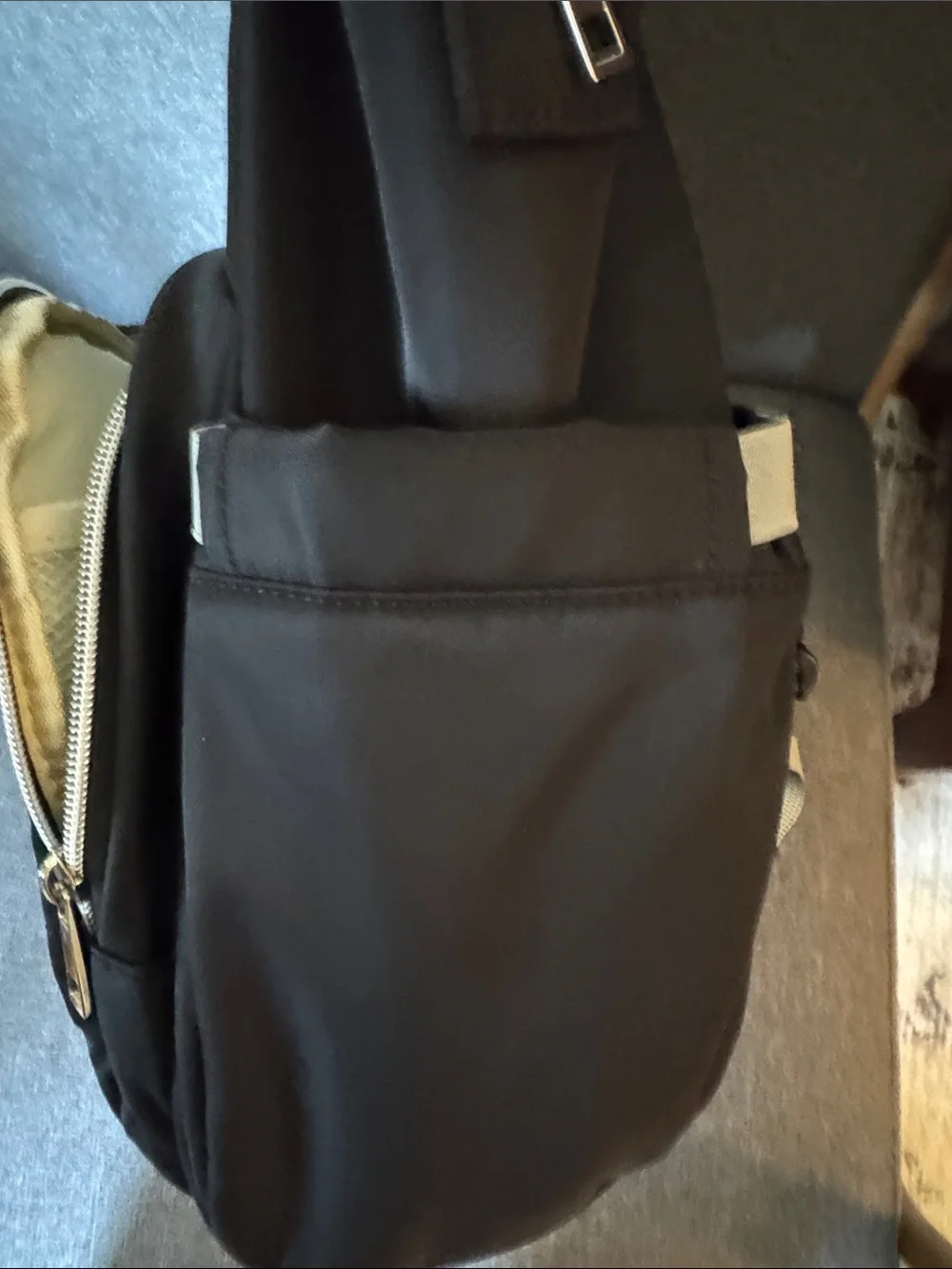 BRAND NEW Suffolk Black Women's Dance Backpack Tote with White-Trim Zippers